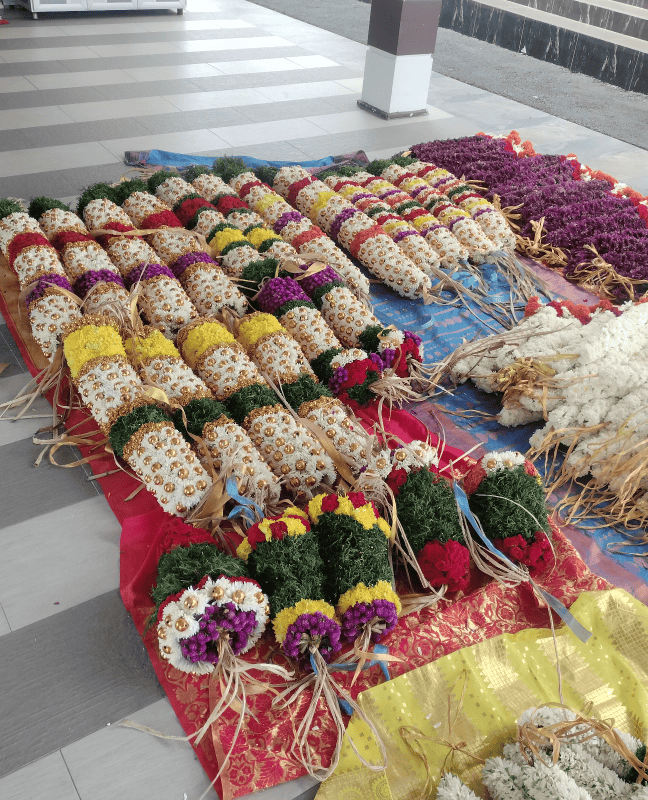 Decorations, we create stunning garlands using the freshest flowers.