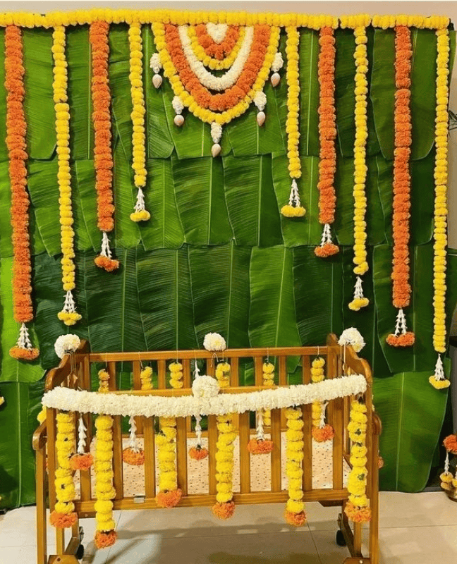 Name ceremony with our delicate and beautiful floral decorations.